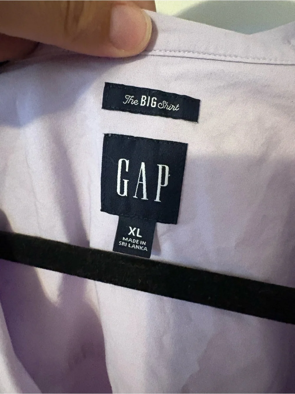 GAP Soft Lavender Button-Down Shirt oversized